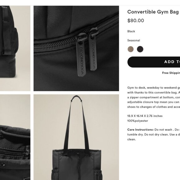 NWT Convertible Gym Bag - Picture 15 of 16